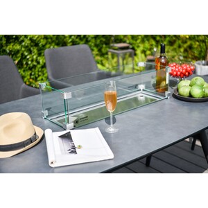 Ibiza 7 Piece Dining Set - Grey by Malay Deluxe