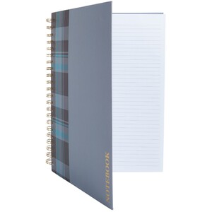 Tartan Notebook A4 - Blue
