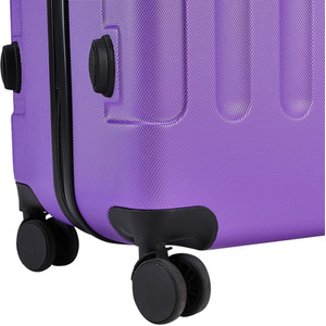 28'' Lightweight Hardshell Suitcase with 4 Wheels - Purple by Livingandhome