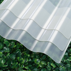 White PVC Corrugated Roof Panel - Translucent / 200cm by Livingandhome
