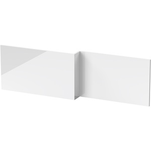1800mm Waterproof Square Shower Bath Front Panel - Gloss White - white by Balterley