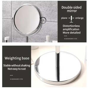 1X - 10X Magnification Double Sided Makeup Mirror - White by Dyzi