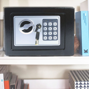 Safebox High Security Steel Safe Box Home Office Digital Keypad and Two Keys - Black by HyFive