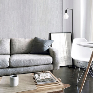 Stardust Textured Wallpaper - Silver by Arthouse