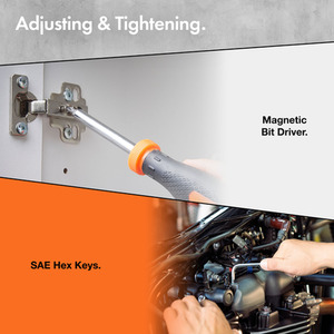 Cordless Hand Drill and Household Tool Kit - Black by VonHaus