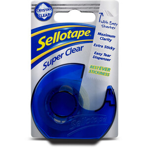 Clear Sellotape with Dispenser - Clear by Sellotape
