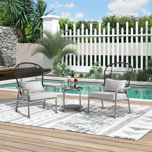 Darcie Bistro Set - Grey by Malay