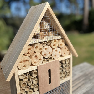 Wooden Insect, Butterfly, Bug and Bee House - Brown by Selections