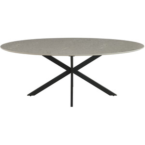 Blaine Dining Table - Stone and Black