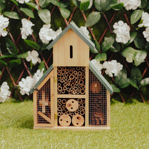 Large Wooden Insect House - Brown by Garden Mile