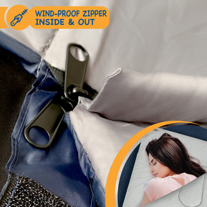 King Size Double Sleeping Bag - Navy by SUNMER