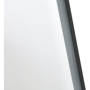 Rectangular LED Wall Mirror with Sensor Switch - Black / 50cm by Livingandhome