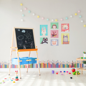 Teamson Kids Little Artist Vangogh Two-Sided Wooden Easel with Storage - Brown by Teamson Kids