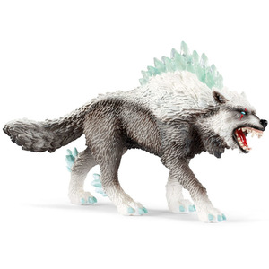 SCHLEICH Eldrador Snow Wolf Toy Figure - 42452 - White by SCHLEICH