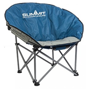Blue Folding Bucket Camping Chair Portable Padded Folding Orca Chair - Blue by Summit
