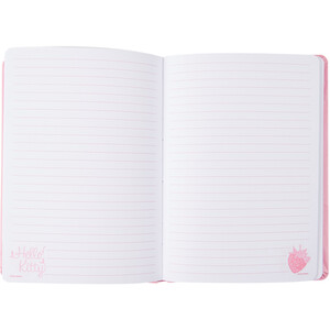 Strawberry Hello Kitty Pink A5 Notebook - Pink