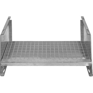Adjustable Galvanised Steel Stairs - Silver / 60cm / 9.3kg by Monster Shop