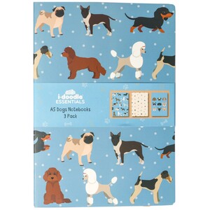 Pack of 3 Cat or Dog Notebooks by i-doodle