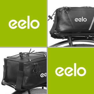 Eelo Bike Pannier Bag for Bicycle Rack - Waterproof, 7L - Black by eelo