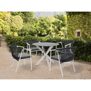 Maisie Dining Set - Grey and Black
