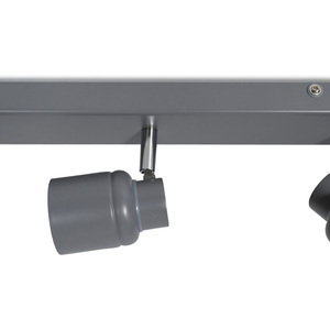 Benton IP44 Bathroom 3 Way Bar Ceiling Spotlight and Cool LED Bulbs - Grey by ValueLights