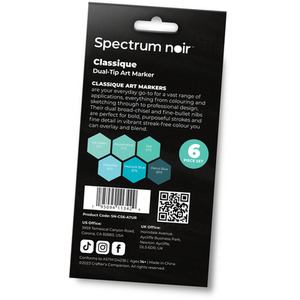 Spectrum Noir Classique 6 Pack - Aquatic Turquoises by Spectrum Noir