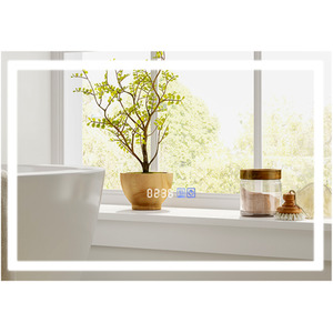 Bathroom Rectangle Mirror - Silver by Costway