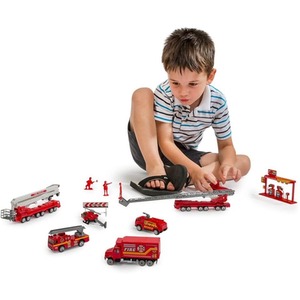 Big Daddy Kids Vehicle Set with Accessories - Multi / Fire Rescue / 40+ by Big Daddy