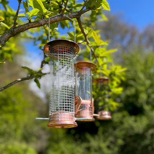 Copper Style Hanging Bird Feeders Seed, Nut and Fatball - Copper by Selections