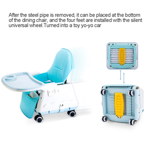 Adjustable 3-In-1 Baby Highchair - Blue