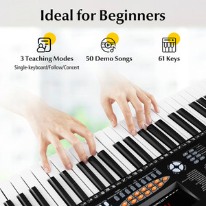61-Key Electronic Keyboard Piano - Black by Costway