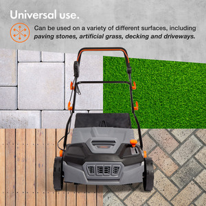 1800W Electric Artificial Grass Brush - Grey by VonHaus