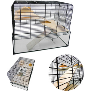 Small Animal Glass Cage Gerbilarium - The Savoy - Neutral by Little Friends