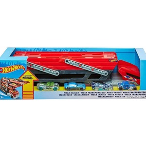 Mega Hauler Truck Transporter with 6 Expandable Levels - Red / 5 by Hot Wheels
