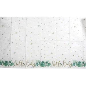 Hello Baby Tablecover - Green