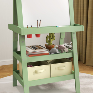 AIYAPLAY Double-Sided Art Easel for Kids w Paper Roll - Green by AIYAPLAY