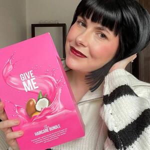 Argan Oil and Coconut Oil Bundle and Hairbrush Collection - Pink by Give Me Cosmetics