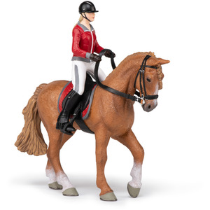 PAPO Horses and Ponies Walking Horse and Horsewoman Toy Figure - Brown by PAPO