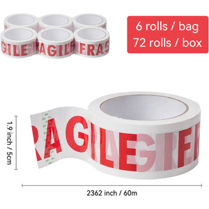 6 Rolls of Adhesive Packaging Tape by Livingandhome