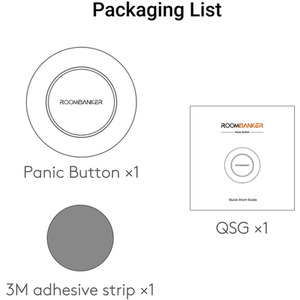 Panic Alarm Button - White by Roombanker