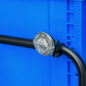 HOMCOM Bike Trailer with 65L Storage Box Foldable Steel Frame B71-062V00BU - Blue by HOMCOM