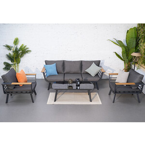 Saltram Sofa Set - Grey by Malay