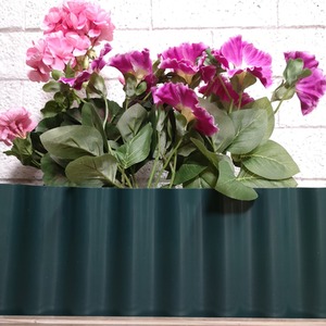 12cm x 6m Plastic Corrugated Lawn Garden Edging Border - Green by Samuel Alexander