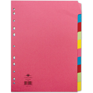 Pack of 10 Pukka Concord Pastel Dividers by Pukka