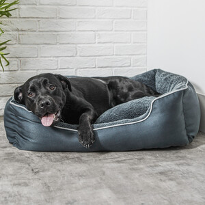 Smokey Grey RPET Rectangular Bed by Clever Paws