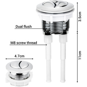 Ultra 38mm Dual Push Button Toilet Cistern Flush Button Replacement Water Saving by Ultra