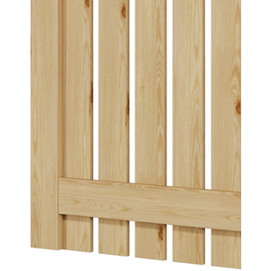 Spruce Wood Garden Fence Gate with Raised Sides by Livingandhome