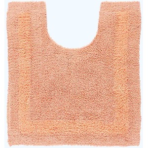 Luxury Reversible Cotton Bath Mat Set - Peach by Homescapes