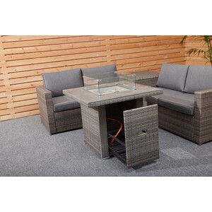 New Hampshire Conversation Firepit Set - Grey by Malay
