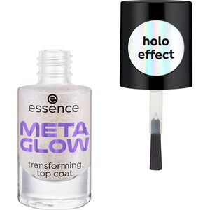 essence Meta Glow Holo Effect Transforming Top Coat - Clear by essence